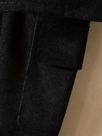 Conjunto infantil de 2 peças: blusa de manga comprida com gola alta e calça comprida. Roupa casual para crianças.