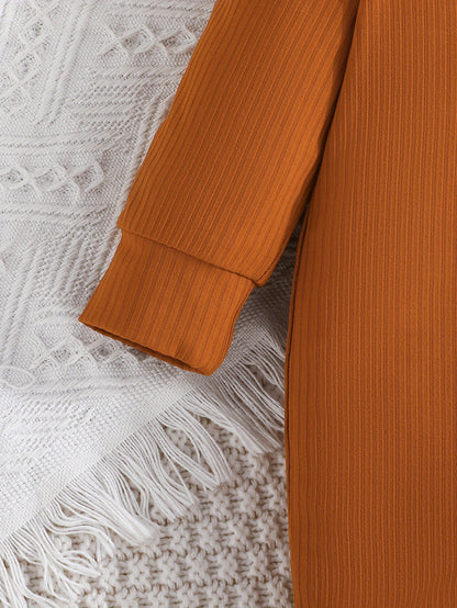 Conjunto de 2 peças de macacão curto casual para bebês meninos, cor sólida + estampa de dinossauro, ideal para primavera e outono.