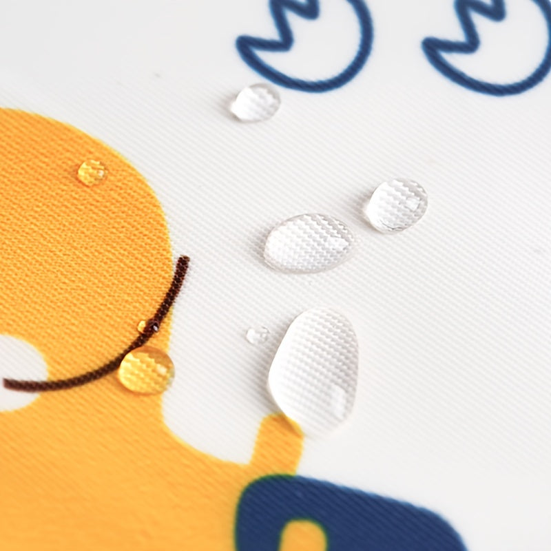 Babador impermeável para bebês e crianças pequenas, com bolso coletor de migalhas, ajuste com botões de pressão, lavável, para meninos e meninas (1 unidade).