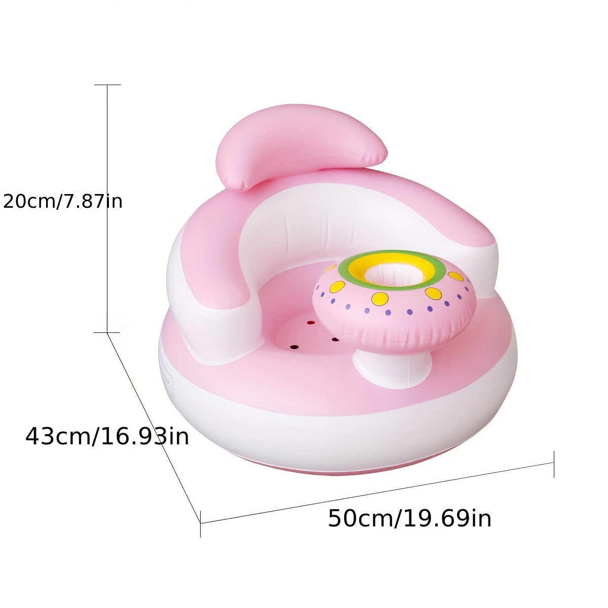 Cadeira inflável infantil para refeições